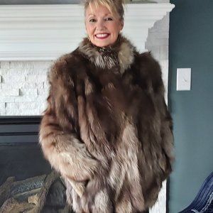 Vintage Real Fur Coat by Olga Furs